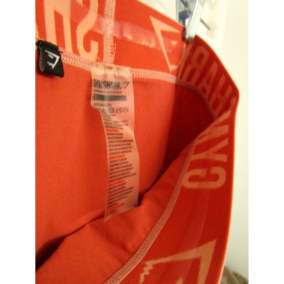 GYMSHARK Peach Seamless Leggings Women’s Small - Workout Wear Logo Waist - NWOT - Picture 14 of 14